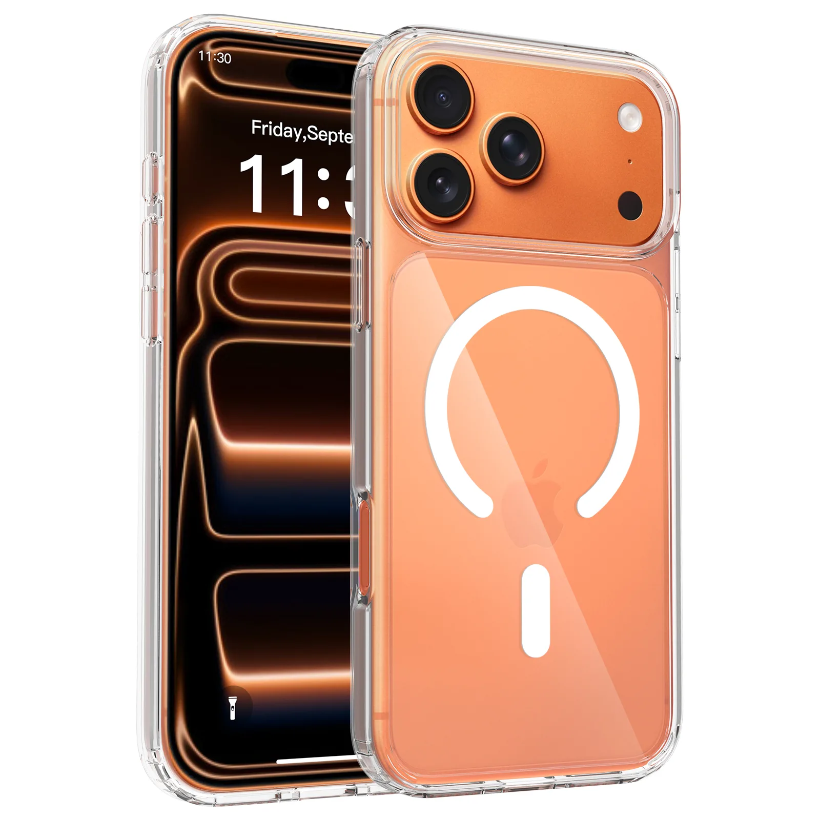 Capa iPhone 17 Pro com MagSafe - Cristal Transparente Capa iPhone 17 Pro com MagSafe - Cristal Transparente