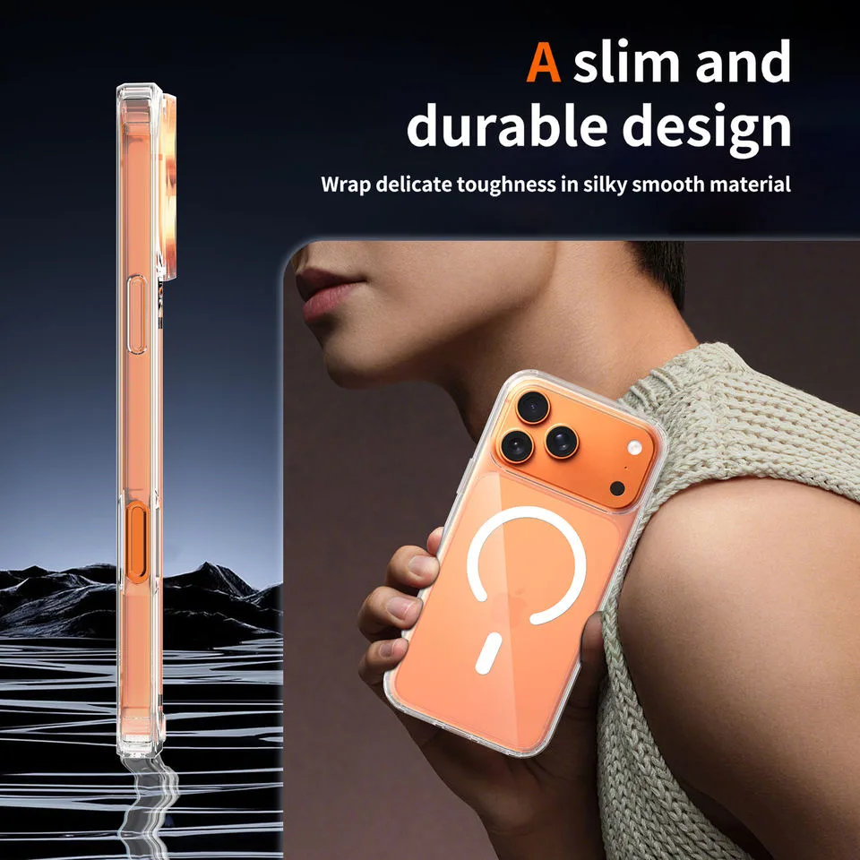Capa iPhone 17 Pro com MagSafe - Cristal Transparente Capa iPhone 17 Pro com MagSafe - Cristal Transparente