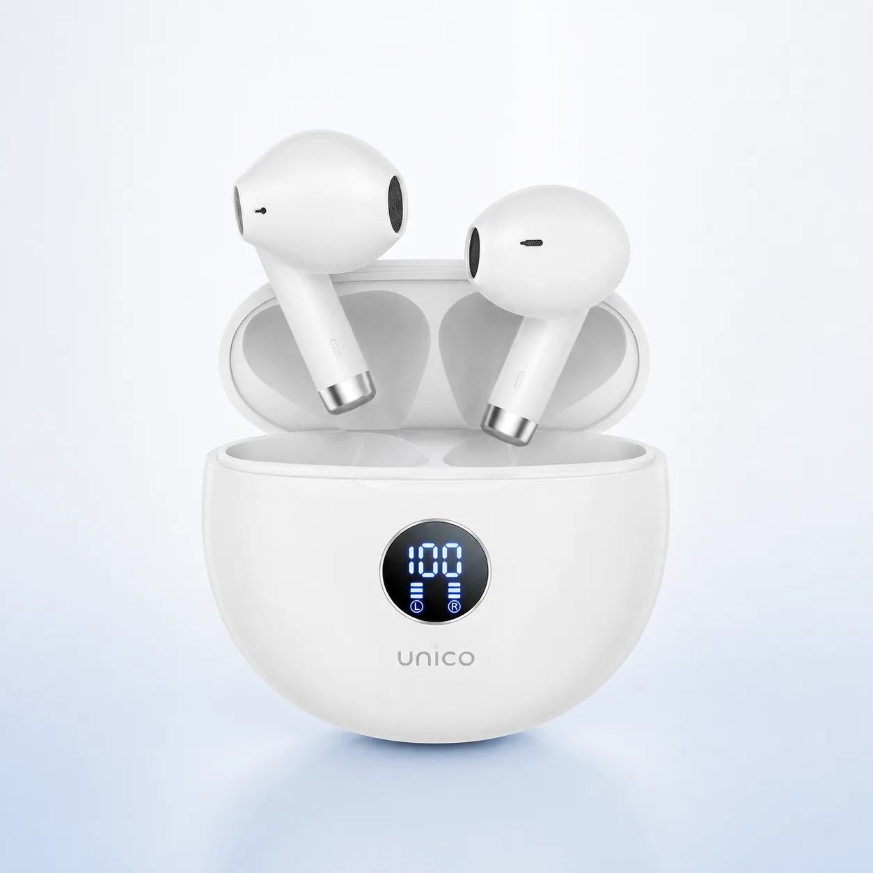 Auriculares TWS UNICO EP280B Sem Fios Preto e Branco Auriculares TWS UNICO EP280B imagem 2