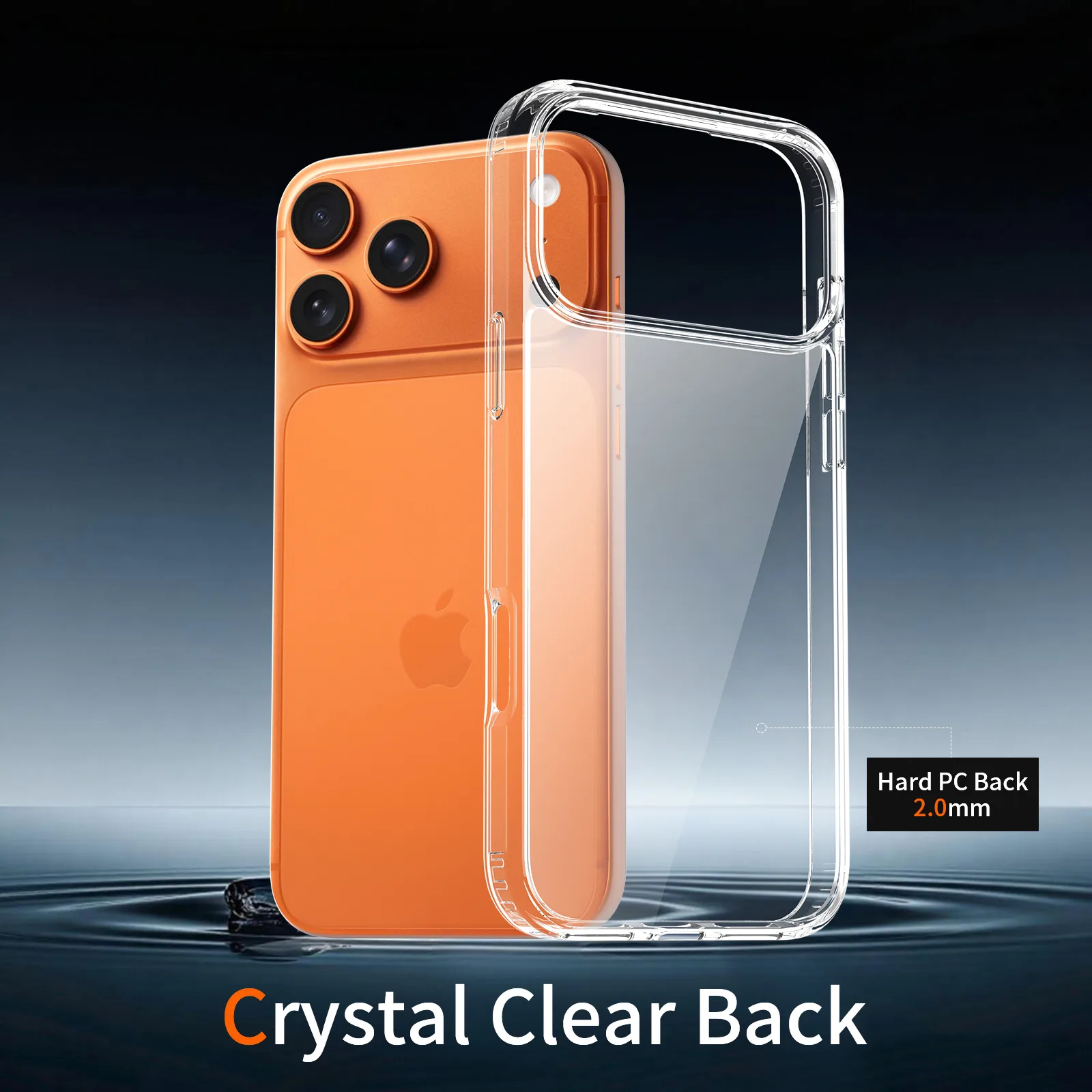 iPhone 17 Pro Max Capa Anti-Choque Capa transparente TPU PC anti-choque para iPhone 17 Pro Max