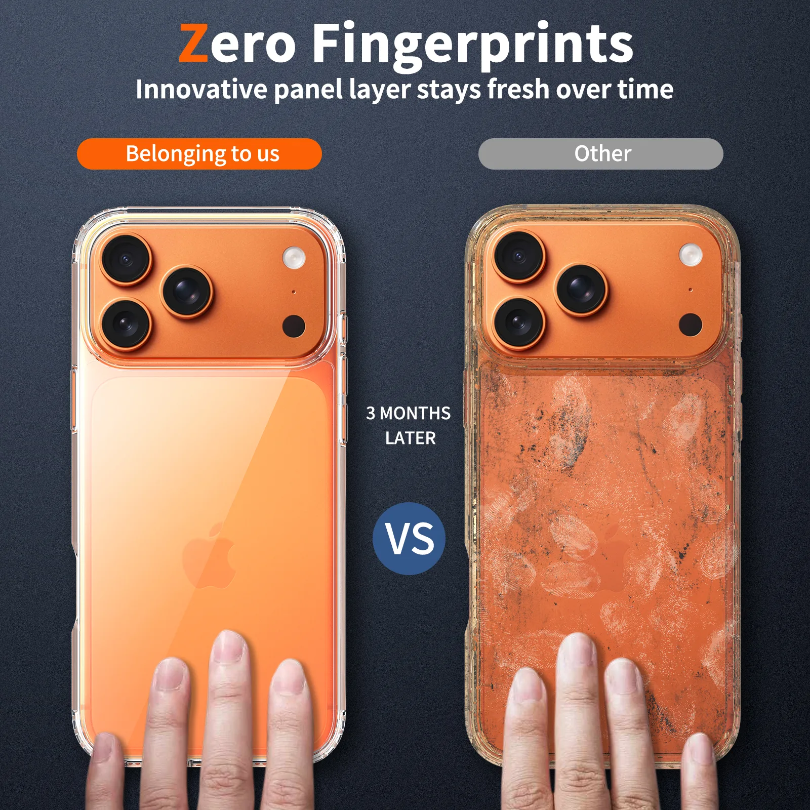 iPhone 17 Pro Max Capa Anti-Choque Capa transparente TPU PC anti-choque para iPhone 17 Pro Max