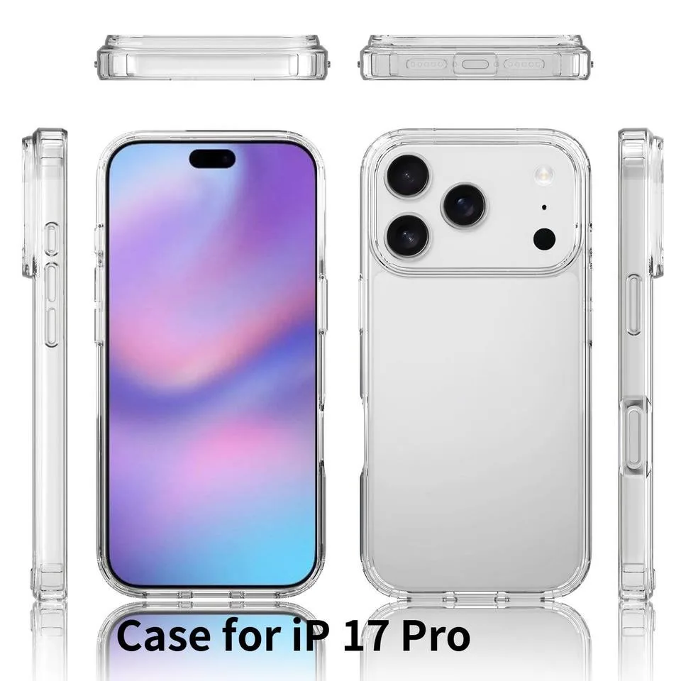 Capa iPhone 17 Pro Anti-Choque Cristal Transparente Capa iPhone 17 Pro Transparente Anti-Choque - imagem 1