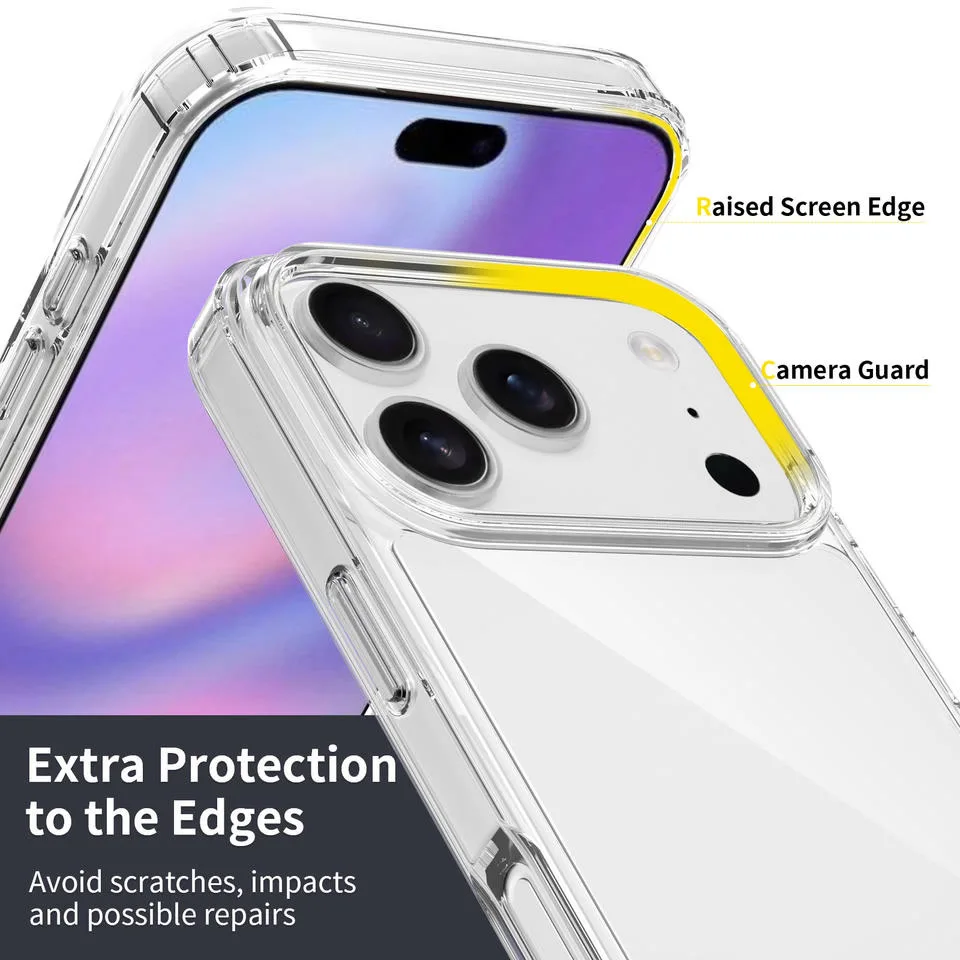 Capa iPhone 17 Pro Anti-Choque Cristal Transparente Capa iPhone 17 Pro Transparente Anti-Choque - imagem 4