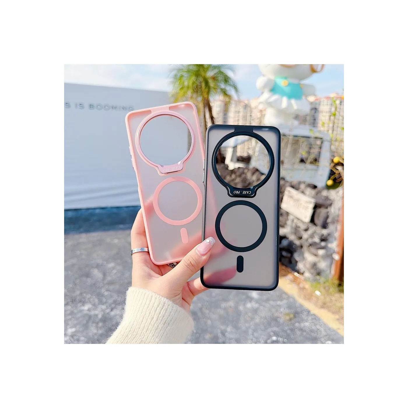 Capa Magnetica Matte Redmi 15C com Suporte de Camara capa magnetica matte redmi 15c com suporte de camara
