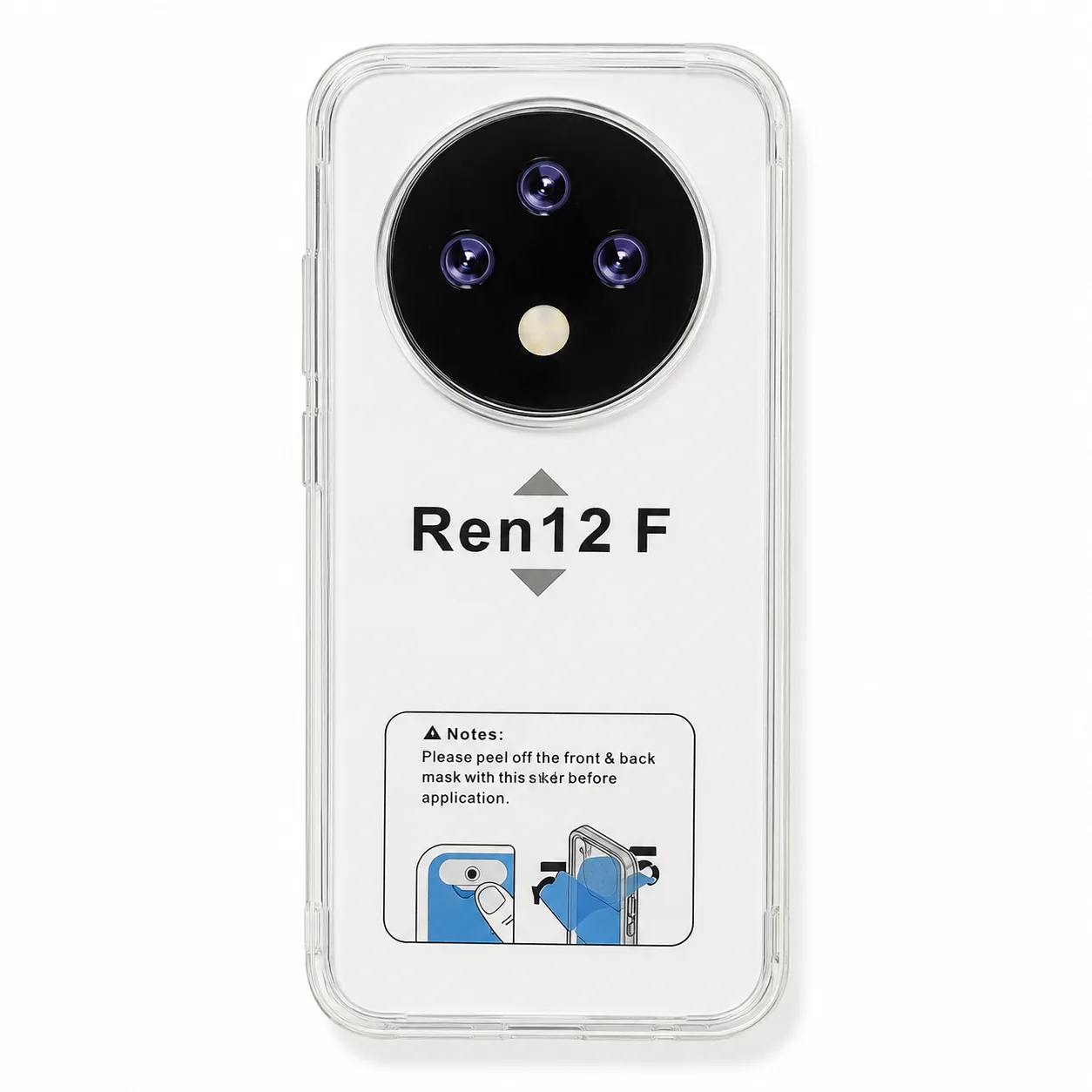 Capa OPPO Reno12 F 4G/5G Transparente Anti-Choque Capa OPPO Reno12 F 4G 5G transparente anti-choque