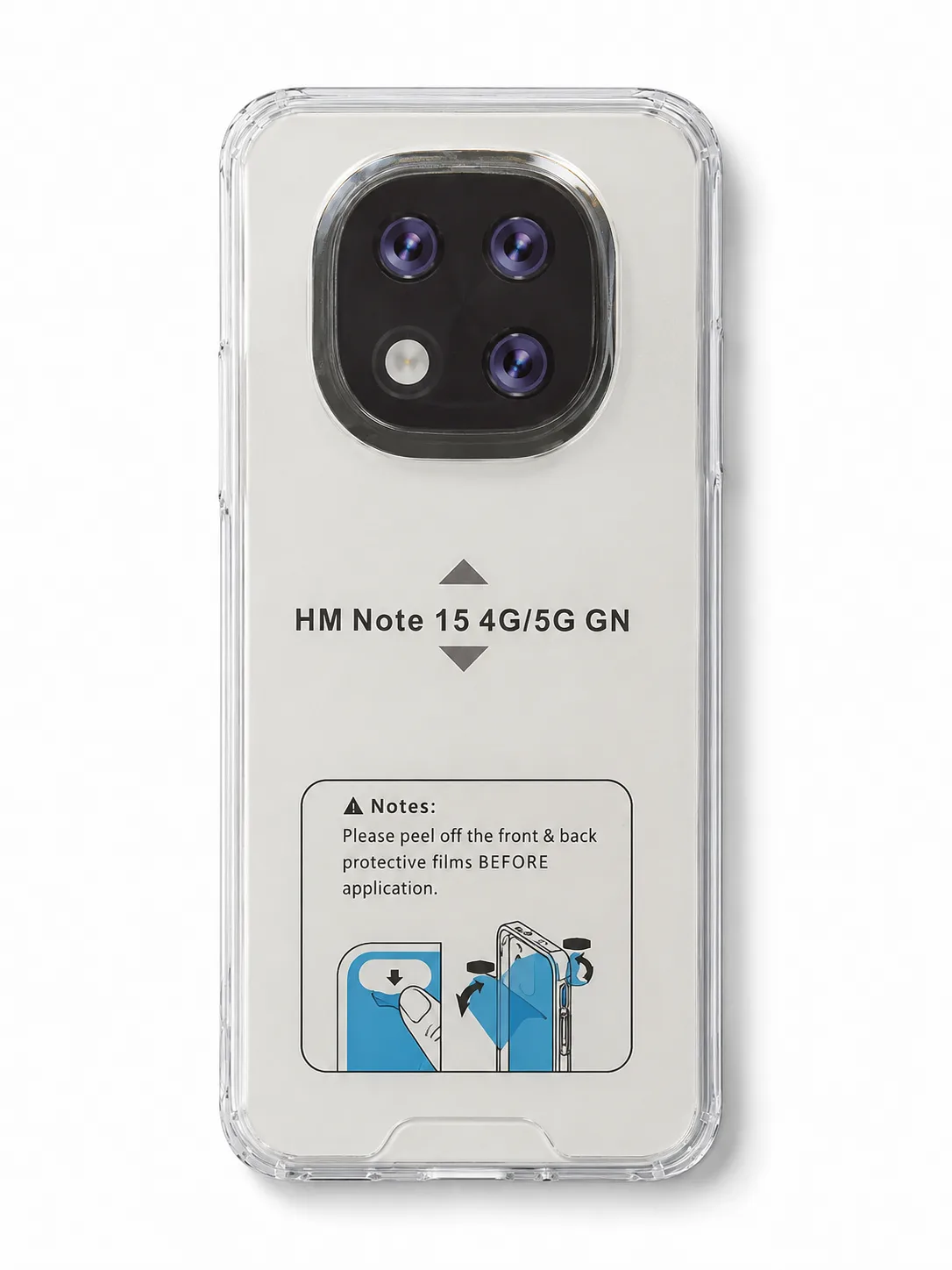 Capa Xiaomi Redmi Note 15 Pro 4G Transparente Anti-Choque Capa Xiaomi Redmi Note 15 transparente anti-choque 4G 5G