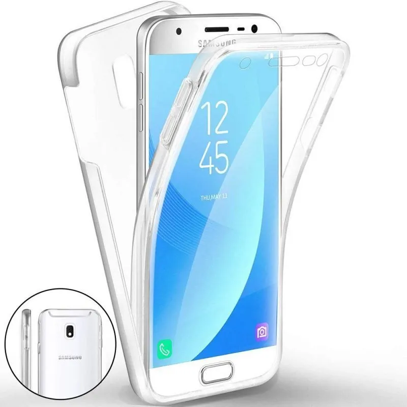 Capa 360 Samsung Galaxy J3 J5 2017 - Full Cover Transparente