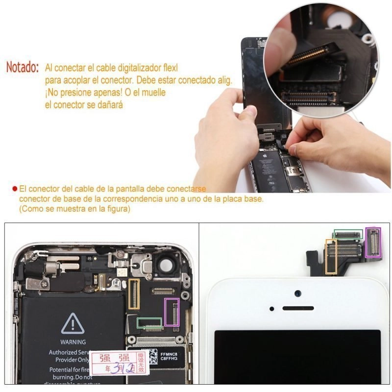 Ecrã Display LCD Para iPhone 6 Preto A1586/A1549