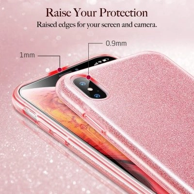 Capa iPhone XS Max Purpurina Brilhante