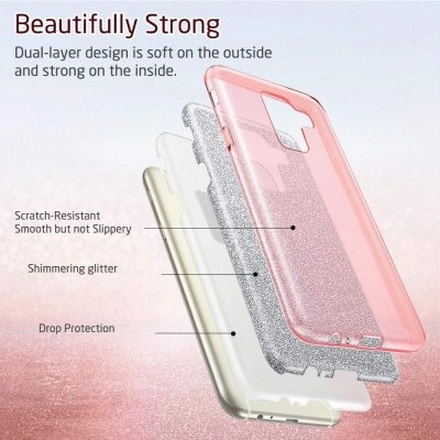 Capa Samsung Galaxy A6 Plus Purpurina Brilhante