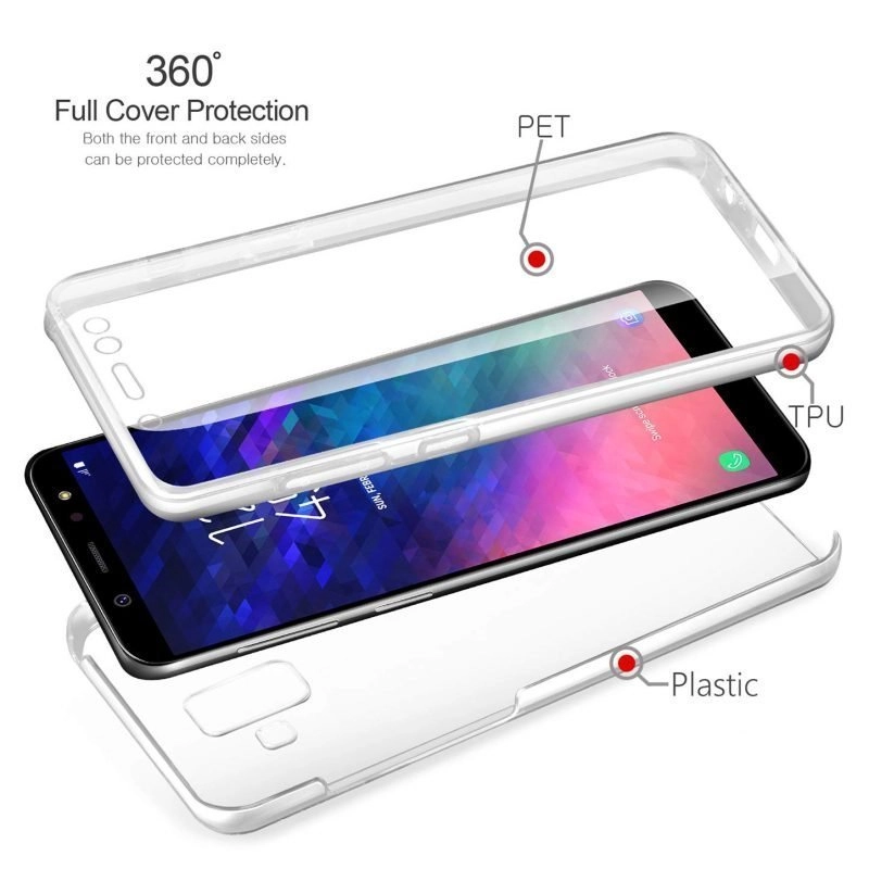 Capa 360 Samsung Galaxy J4 Plus - Full Cover Transparente