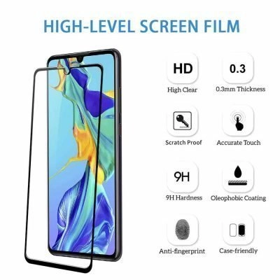Película de Vidro Temperado Huawei P30 - 5D Full Glue