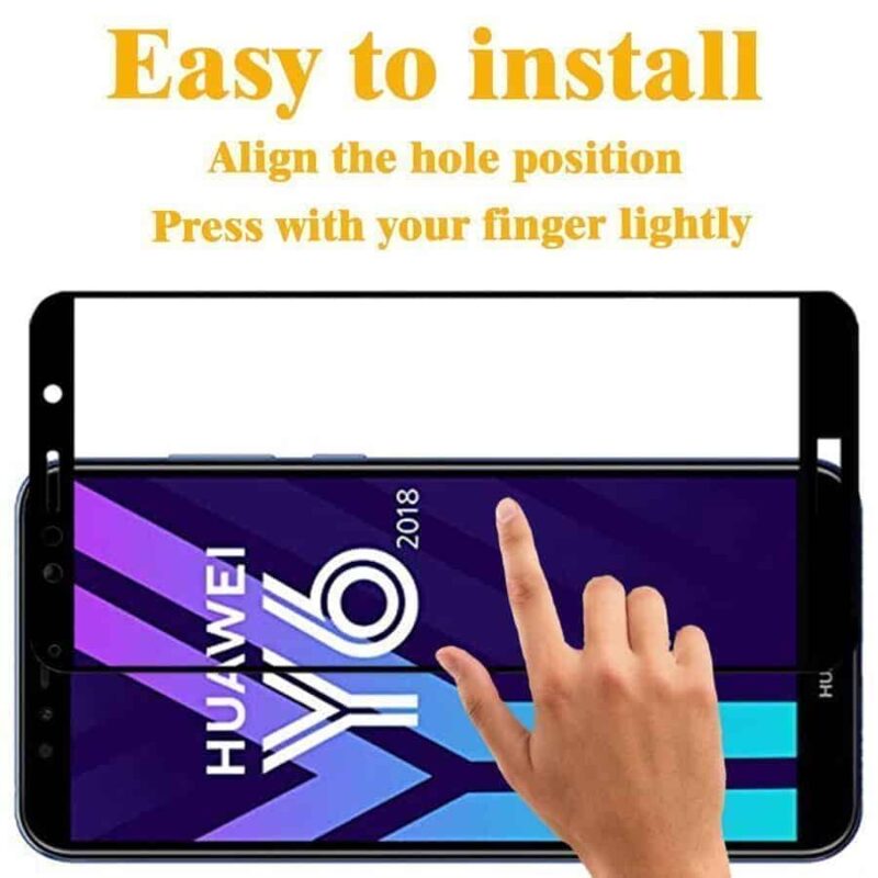 Película de Vidro Temperado Huawei Y6 2018 - 5D Full Glue