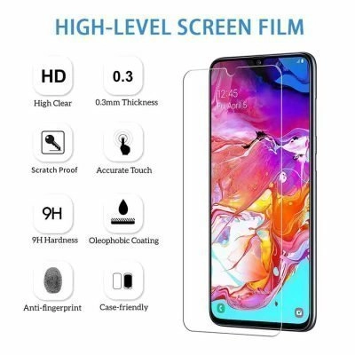 Película de Vidro Temperado Samsung Galaxy A70 - Super Transparente