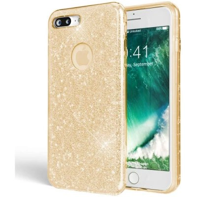 Capa iPhone 7 Plus / iPhone 8 Plus Brilhante - Dourado