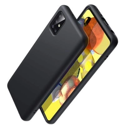 Capa Samsung Galaxy A51 5G Silicone Liquido - Preto