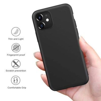 Capa iPhone 12 Mini Silicone Premium Preto