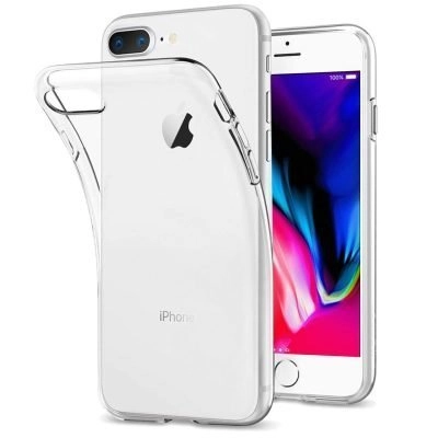 Capa iPhone 7 Plus iPhone 8 Plus Silicone Premium Transparente