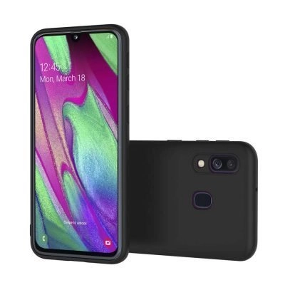 Capa Samsung Galaxy A40 Silicone Premium Preta