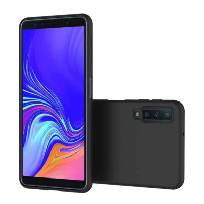 Capa Samsung Galaxy A7 2018 Silicone Premium Preta
