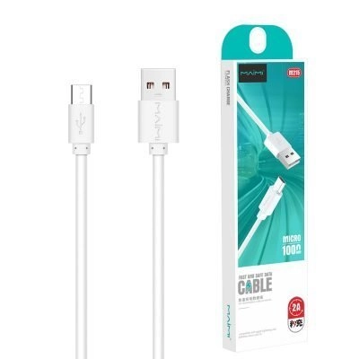 Cabo USB para Micro USB (Maimi - 2A - 1M - Branco)