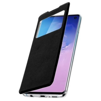 Capa Flip Samsung Galaxy S10 Plus com Janela – Preto