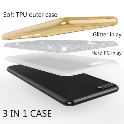 Capa Huawei Y6 2018 Purpurina Brilhante