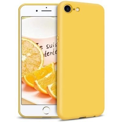 Capa iPhone 7 | 8 | SE 2020 Silicone Líquido - Amarelo