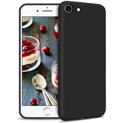 Capa iPhone 7 | 8 | SE 2020 Silicone Líquido - Preto