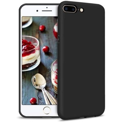 Capa iPhone 7 Plus 8 plus Silicone Líquido preto