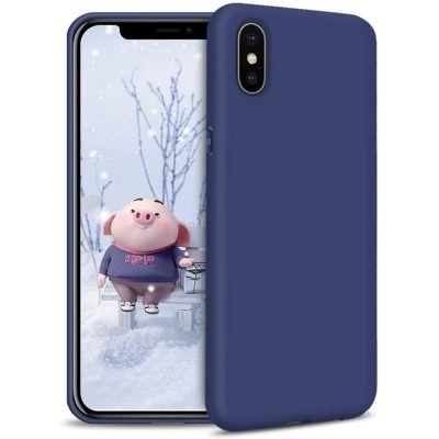 Capa iPhone X | XS Silicone Líquido - Azul