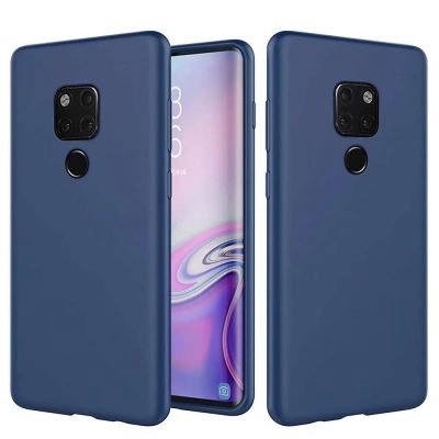 Capa Huawei Mate 20 Silicone Líquido Azul