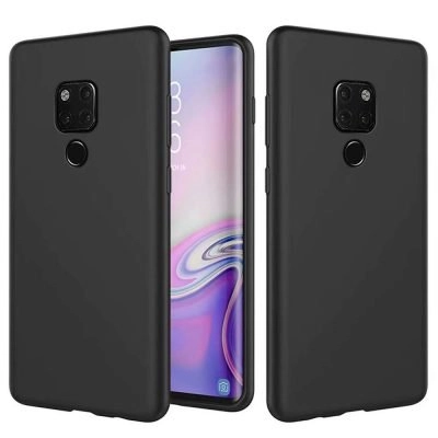 Capa Huawei Mate 20 Silicone Líquido Preto