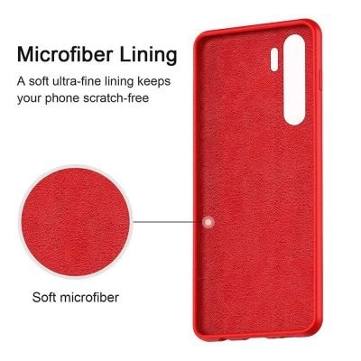 Capa Xiaomi Redmi Note 8 Pro Silicone Líquido Premium - Vermelho