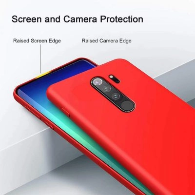 Capa Xiaomi Redmi Note 8 Pro Silicone Líquido Premium - Vermelho