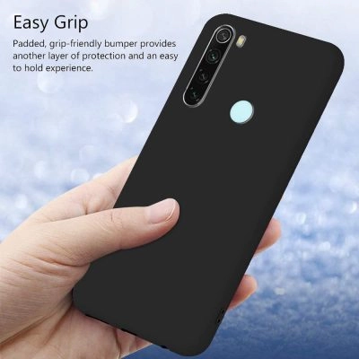 Capa Xiaomi Redmi Note 8 | Note 8 2021 Silicone Líquido - Preto