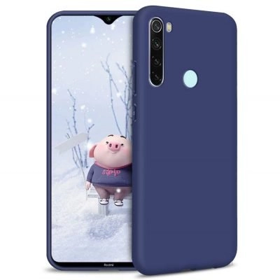 Capa Xiaomi Redmi Note 8 | Note 8 2021 Silicone Líquido - Azul