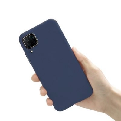 Capa Huawei P40 Lite Silicone Liquido Azul