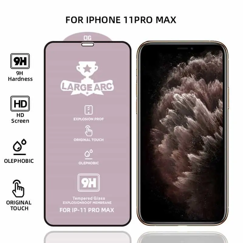 Película de Vidro Temperado iPhone 11 Pro Max - Full Glue 9H Premium