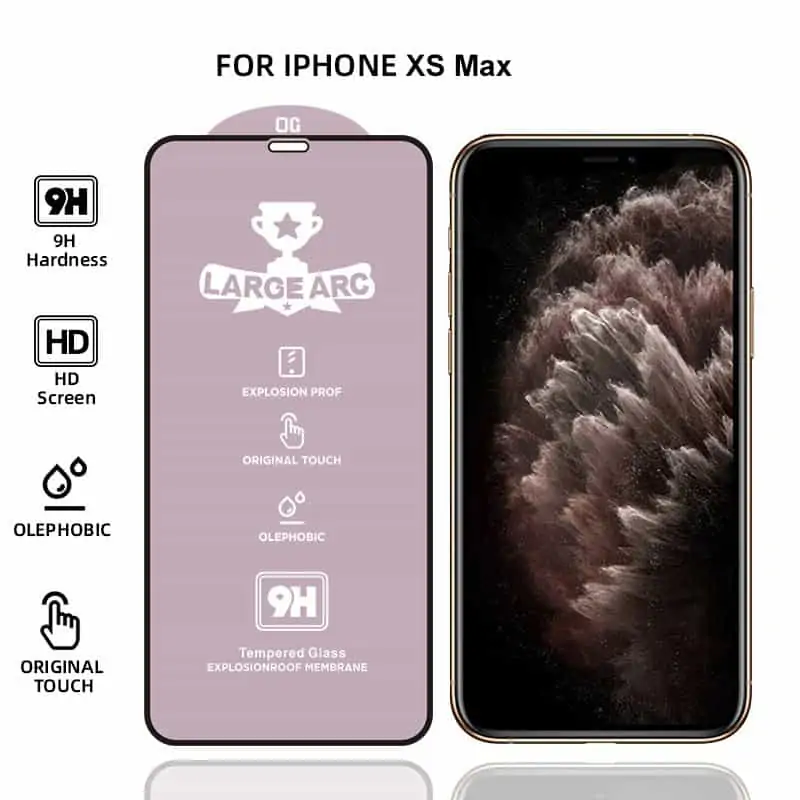 Película de Vidro Temperado iPhone XS Max - Full Glue 9H Premium