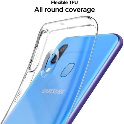 Capa Samsung Galaxy A40 Silicone Premium - Cristal Transparente