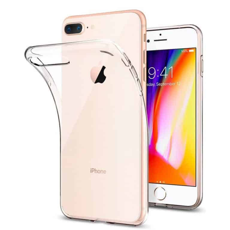 Capa iPhone 8 Plus Silicone Premium Transparente - Líder em Portugal ...