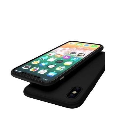 Capa iPhone Xs Silicone Premium Preta