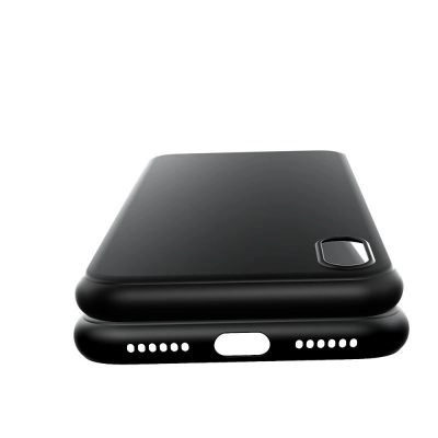 Capa iPhone Xs Silicone Premium Preta