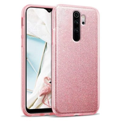 Capa Xiaomi Redmi Note 8 Pro Brilhante - Dourado Rosa