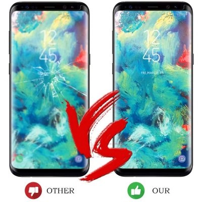 Película de Vidro Temperado Samsung Galaxy S8 [ Instalação Fácil ]