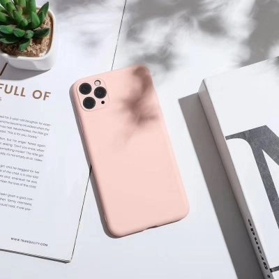 Capa iPhone 11 Pro Silicone Líquido - Rosa Areia