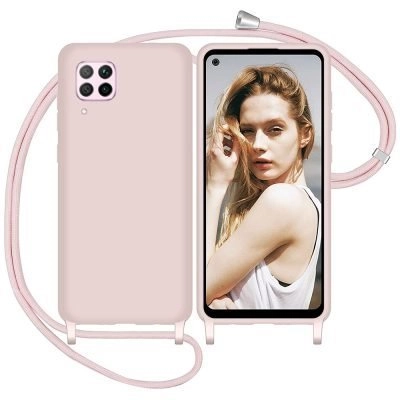 Capa Huawei P40 Lite com Cordão - Rosa