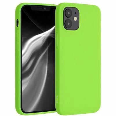 Capa iPhone 12 Silicone Premium Verde