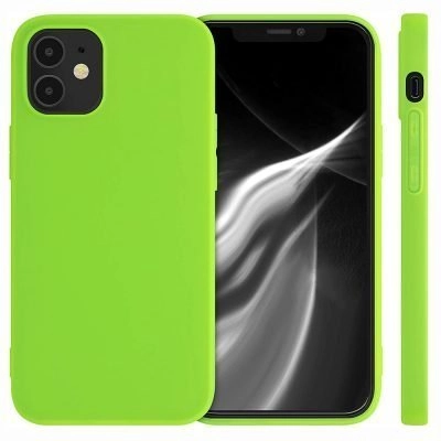 Capa iPhone 12 Silicone Premium Verde